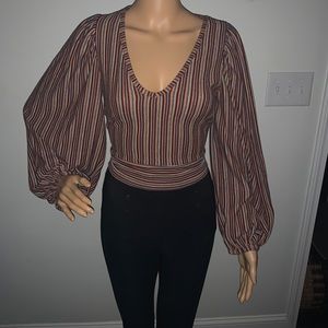 Cute striped Free People Blouse